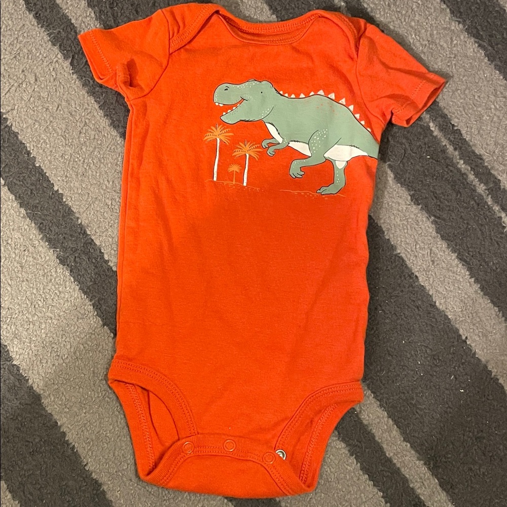 Carter’s dinosaur t-Rex bodysuit onesies